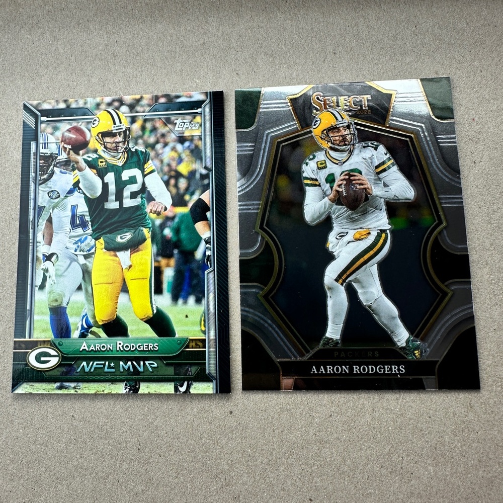 (7) Aaron Rodgers Packers cards w/ Clay Matthews and Jordy Nelson lot of 12 - Picture 6 of 15